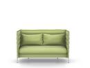 Alcove Sofa, 2 places (H94 x L164 x P84 cm), Laser, Gris clair/vert tilleul