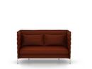 Alcove Sofa, 2 places (H94 x L164 x P84 cm), Laser, Rouge/marron marais