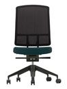 AM Chair, Noir, Pétrole/nero, Sans accotoirs, Piètement noir profond