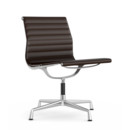 Aluminium Chair EA 105, Poli, Cuir Premium F, Marron