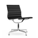 Aluminium Chair EA 105, Chromé, Cuir Premium F, Nero