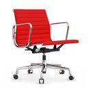 Aluminium Chair EA 117, Chromé, Hopsak, Rouge / rouge coquelicot