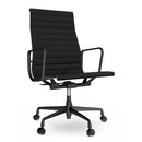 Aluminium Chair EA 119, Aluminium finition époxy noir foncé, Hopsak, Nero