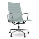 Aluminium Chair EA 119, Chromé, Hopsak, Bleu glacier / ivoire