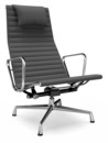 Aluminium Chair EA 124, Chromé, Hopsak, Gris foncé