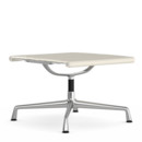 Aluminium Chair EA 125, Piétement poli, Cuir Premium F, Neige