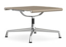 Aluminium Chair EA 125, Piétement chromé, Cuir, Sable