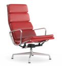 Soft Pad Chair EA 222, Piétement poli, Rouge