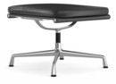 Soft Pad Chair EA 223, Piétement poli, Cuir standard asphalt, Plano gris foncé