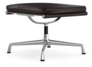 Soft Pad Chair EA 223, Piétement poli, Cuir Standard chocolat, Plano marron