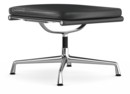 Soft Pad Chair EA 223, Piétement chromé, Cuir standard asphalt, Plano gris foncé