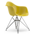 Eames Plastic Armchair RE DAR, Moutarde, Sans rembourrage, Sans rembourrage, Version standard - 43 cm, Revêtement basic dark