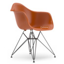 Eames Plastic Armchair RE DAR, Orange rouille, Sans rembourrage, Sans rembourrage, Version standard - 43 cm, Revêtement basic dark