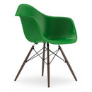Eames Plastic Armchair RE DAW, Vert, Sans rembourrage, Sans rembourrage, Version standard - 43 cm, Érable foncé