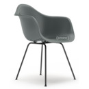 Eames Plastic Armchair RE DAX, Gris granit, Sans rembourrage, Sans rembourrage, Version standard - 43 cm, Revêtement basic dark