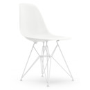 Eames Plastic Side Chair RE DSR, Blanc, Sans rembourrage, Sans rembourrage, Version standard - 43 cm, Revêtement blanc