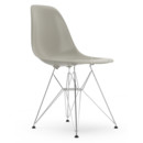 Eames Plastic Side Chair RE DSR, Galet, Sans rembourrage, Sans rembourrage, Version standard - 43 cm, Chromé