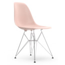 Eames Plastic Side Chair RE DSR, Rose pâle, Sans rembourrage, Sans rembourrage, Version standard - 43 cm, Chromé