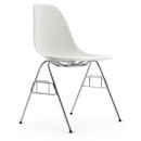 Eames Plastic Side Chair RE DSS, Blanc, Sans rembourrage, Sans rembourrage, Sans liaison de rangée (DSS-N)
