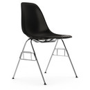 Eames Plastic Side Chair RE DSS, Noir profond  , Sans rembourrage, Sans rembourrage, Sans liaison de rangée (DSS-N)