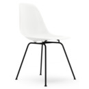 Eames Plastic Side Chair RE DSX, Blanc, Sans rembourrage, Sans rembourrage, Version standard - 43 cm, Revêtement basic dark