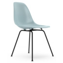 Eames Plastic Side Chair RE DSX, Gris bleuté, Sans rembourrage, Sans rembourrage, Version standard - 43 cm, Revêtement basic dark