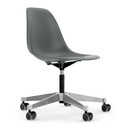 Eames Plastic Side Chair PSCC, Gris granit, Sans rembourrage, Sans rembourrage