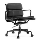 Soft Pad Chair EA 217, Aluminium finition époxy noir foncé, Nero