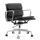 Soft Pad Chair EA 217, Poli, Cuir Premium F nero, Plano nero