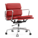 Soft Pad Chair EA 217, Poli, Cuir Premium F rouge, Plano poppy red
