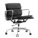 Soft Pad Chair EA 217, Chromé, Nero