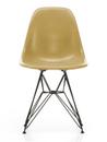 Eames Fiberglass Chair DSR, Eames ochre light, Finition époxy basic dark lisse