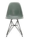 Eames Fiberglass Chair DSR, Eames sea foam green, Finition époxy basic dark lisse