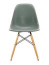 Eames Fiberglass Chair DSW, Eames sea foam green, Frêne tons miel