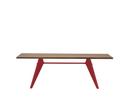 EM Table, 220 x 90 cm, Noyer américain massif huilé, Japanese red