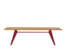 EM table, 260 x 90 m, Chêne massif naturel huilé, Japanese red