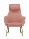 HAL Lounge Chair, Tissu Dumet rose pâle/corail, Sans repose-pieds