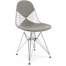 Coussin pour Wire Chair (DKR/DKX/DKW/LKR), Coussin pour assise et dossier (Bikini), Checker, Noir/blanc
