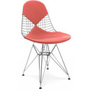 Coussin pour Wire Chair (DKR/DKX/DKW/LKR), Coussin pour assise et dossier (Bikini), Hopsak, Rouge coquelicot / ivoire