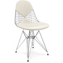 Coussin pour Wire Chair (DKR/DKX/DKW/LKR), Coussin pour assise et dossier (Bikini), Cuir (Standard), Neige