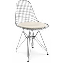 Coussin pour Wire Chair (DKR/DKX/DKW/LKR), Coussin d'assise, Cuir (Standard), Neige