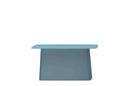 Metal Side Table Outdoor, Grande (H 35,5 x l 70 x P 31,5 cm), Gris bleuté