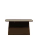 Metal Side Table, Chocolat, Grande (H 35,5 x l 70 x P 31,5 cm)