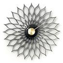 Sunflower Clock Black