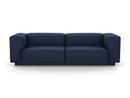 Soft Modular Sofa, Laser bleu foncé, Sans repose-pieds