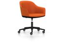 Softshell Chair avec piètement à 5 branches, Basic dark fintion époxy (lisse), Plano, Orange
