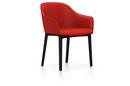 Softshell Chair avec piètement à 4 pieds, Basic dark, Plano, Rouge coquelicot