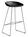 Hay - About A Stool AAS 38, Version bar: hauteur de l'assise 74 cm, Acier inoxydable, Noir