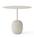 &Tradition - Table d'appoint Lato, Oval (L 50 x L 40 cm), Blanc ivoire & marbre Crema Diva