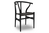Carl Hansen & Søn - CH24 Wishbone Chair, Hêtre laqué noir, Paillage noir